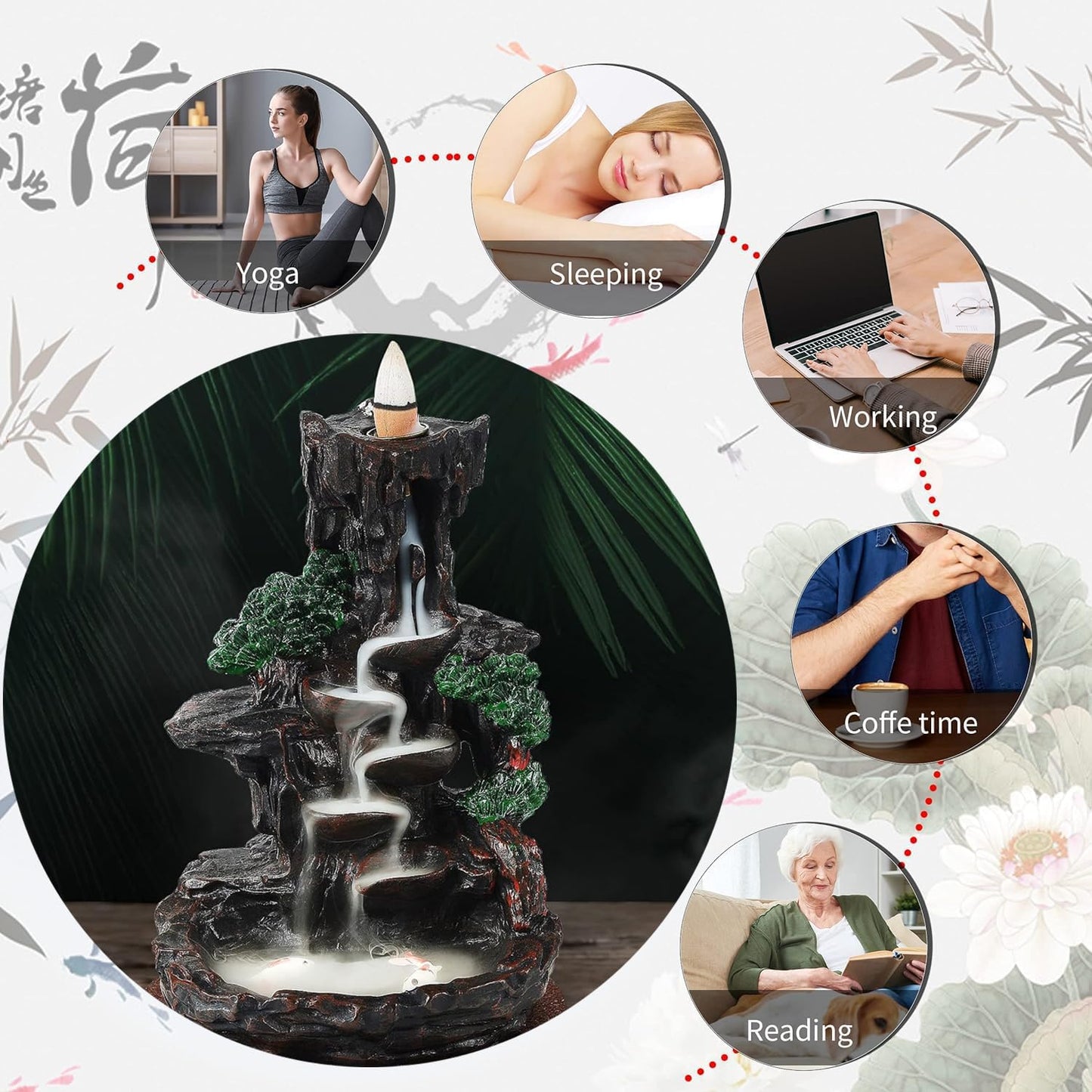 Ceramic Incense Backflow Burner
